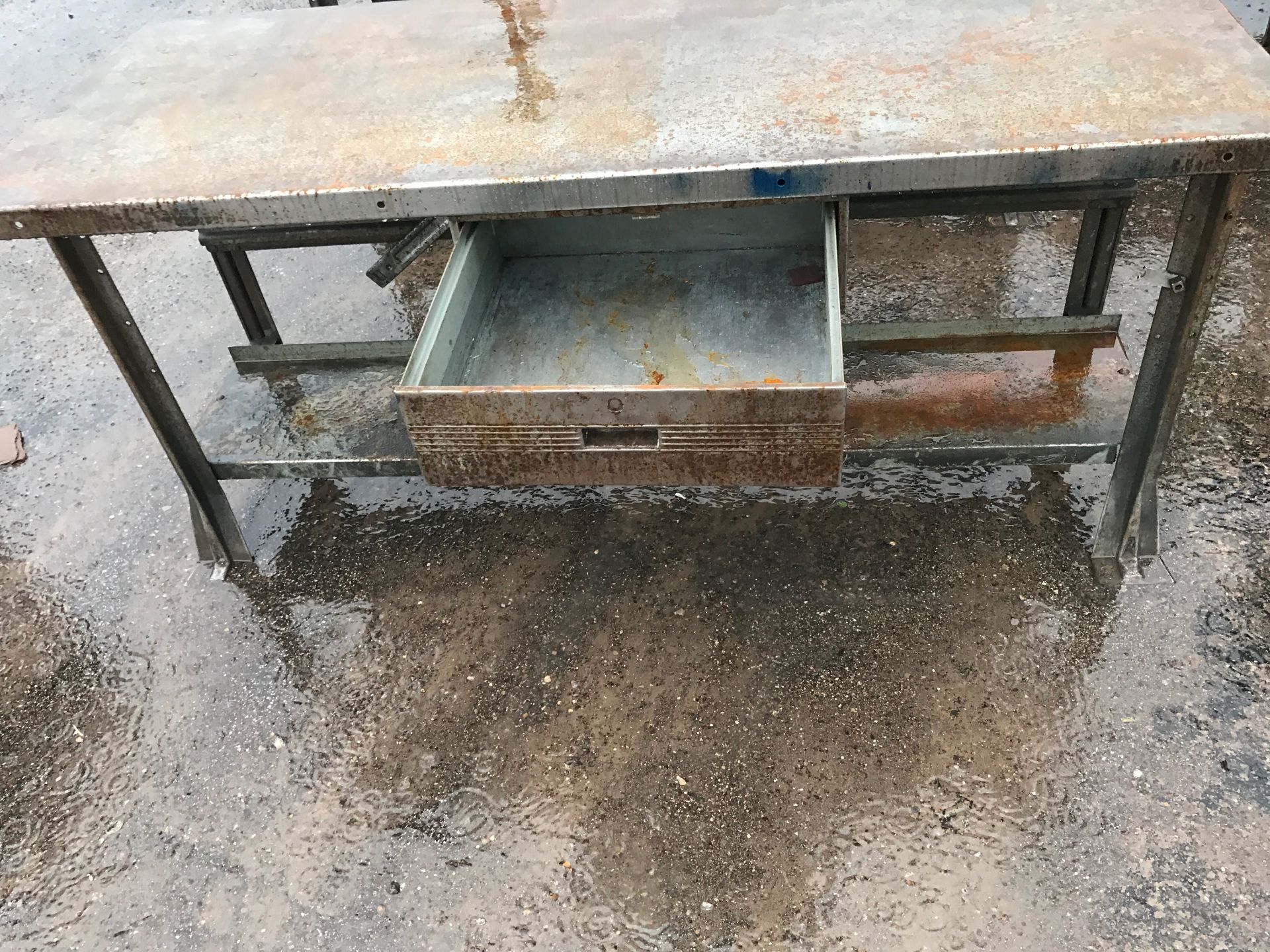 STEEL WORK BENCH QTY (3) 72" X 29" - Image 2 of 4