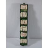 Vintage chemist labelling rack