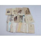 Collection of vintage card photographs. Approx. 500