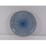 Oriental blue and white plate approx. 12" dia