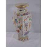 Chinese vase of 100 flowers by Dawen Wang with certificate
