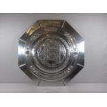 Life size cast metal replica of The Football Association Community Shield approx. 27" x 27"