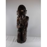 Large carving of an African man approx. 29" tall