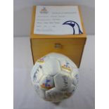 Totenham Hotspur signed football with certificate and wooden presentation box