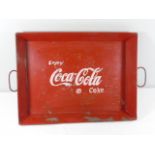 Vintage style Coca Cola tray approx. 19" x 14"