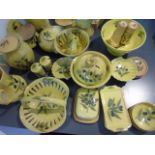 Qty of French pottery serving items