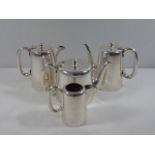 4 Piece Walker & Hall plated tea set