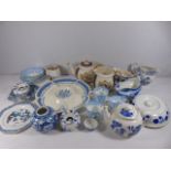 Box of mixed china mainly blue and white