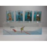 Jean Paul Gautier miniature perfume set of 4 in presentation box