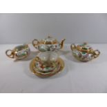 Oriental tea ware with dragon decoration approx. 21 pieces