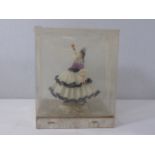 Dresden figure of a dancing lady in original box