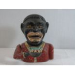 Cast iron moneybox "The Jolly Negro"