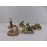 4 Boarder fine art figures plus 1 Beswick figure