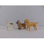 3 Beswick dog figures