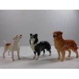 3 Beswick dog figures