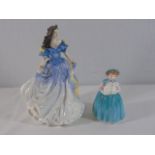 2 Royal Doulton figures Bunny HN 2214 and Rebecca HN 4041