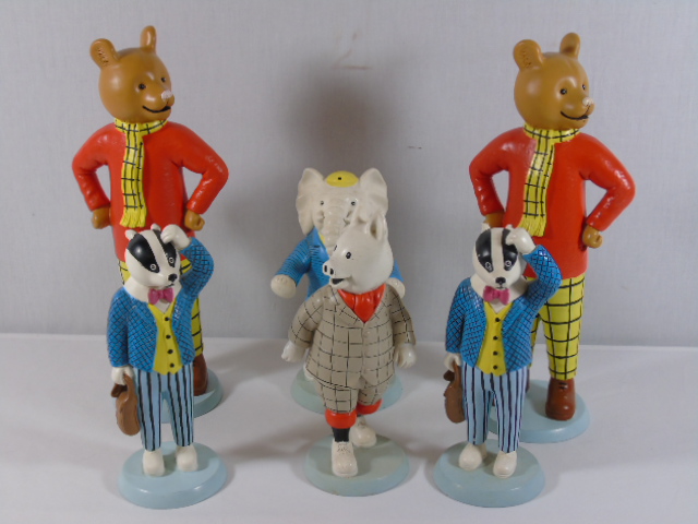 6 figures for the Rupert Bear series