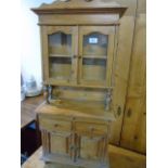 Miniature pine dresser approx. 39" x 16"