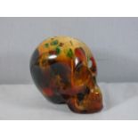 Amber coloured skull