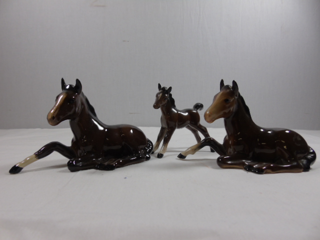3 Beswick horse figures