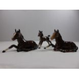 3 Beswick horse figures