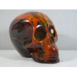 Amber coloured skull