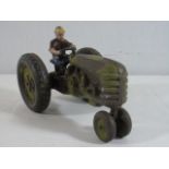 Vintage style cast metal tractor