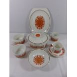 Qty of Meakin tea and dinner ware in Madrid pattern