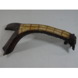 Unusual crib board in the form of a horn