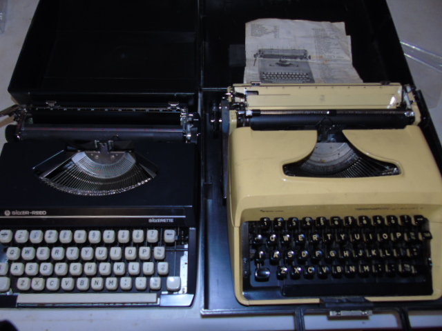 2 Vintage portable typewriters