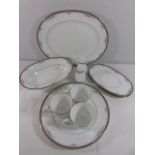 Noritake tea and dinner service with floral pattern