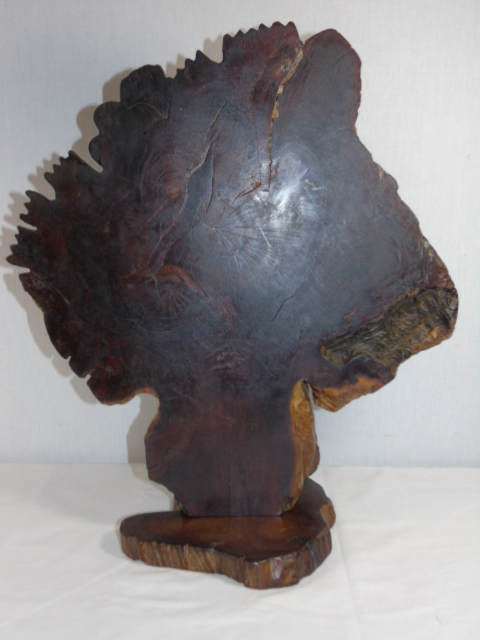 Wooden piece of art approx. 19" tall x 17" wide