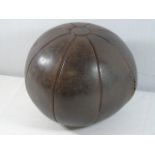 Vintage leather medicine ball