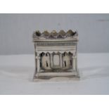 Miniature white metal house