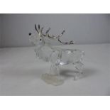 Swarovski figure of a stag unboxed