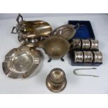 Various silver plated items