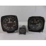 3 Vintage aircraft dials