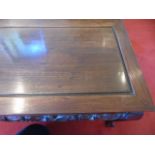 Oriental hard wood coffee table 30" x 16" approx.