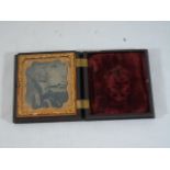 Antique bakelite folding photograph frame