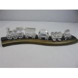Swarovski train comprising of engine and 4 carriages only 4 boxes