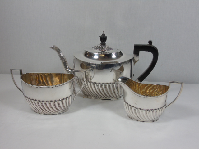 3 Piece silver plated tea set