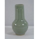 Green glazed oriental vase approx. 6" tall