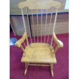 Light wood rocking chair