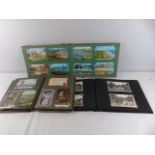 3 Albums of vintage postcards