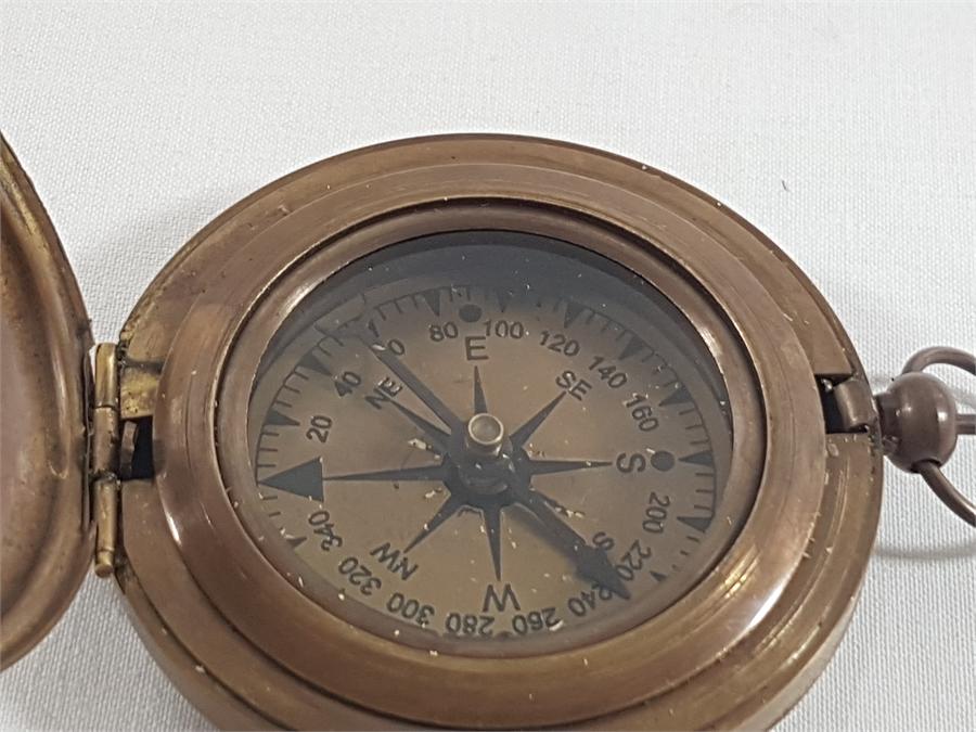 Brass cased compass - Image 2 of 3