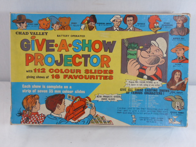 Boxed Give-a-Show projector and slides