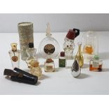 12 Various perfume bottles, some with contnts