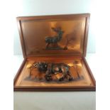 2 Copper 3D animal pictures