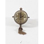 Miniature tassel ball clock