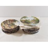 Wedgwood collectors plates to include Life on the Farm and Country Days, approx 21, most with